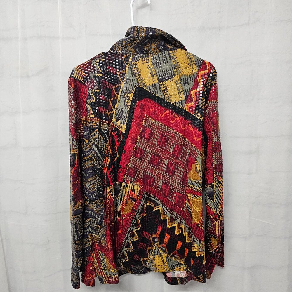 Ruby Rd. Jacket Bomber Snakeskin Flat Sequin Zip … - image 7